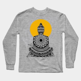 Mandala Buddha Long Sleeve T-Shirt